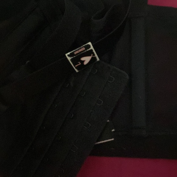 Sexy Unlined Bustier Satin lingerie Red plaid 90s punk lace Bralette top NWT - Picture 5 of 5